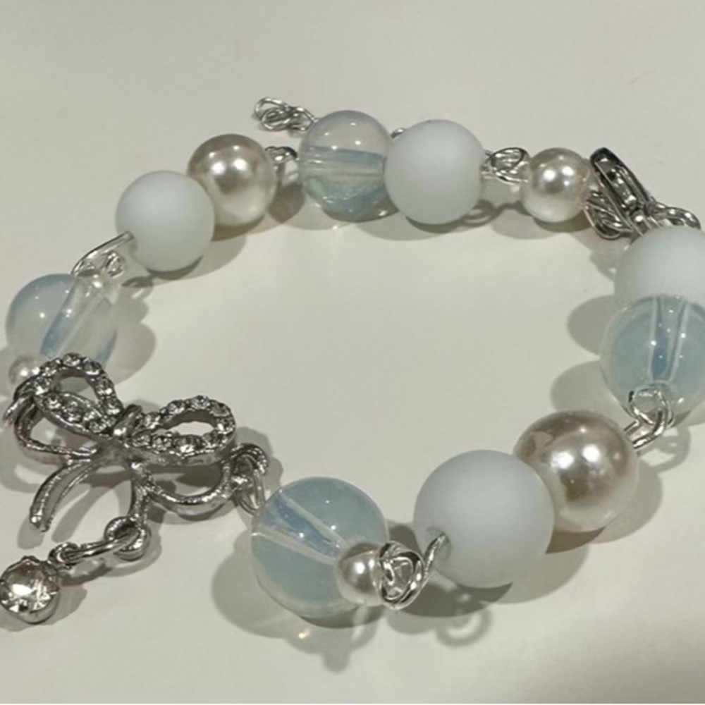 custom beaded chain bracelet